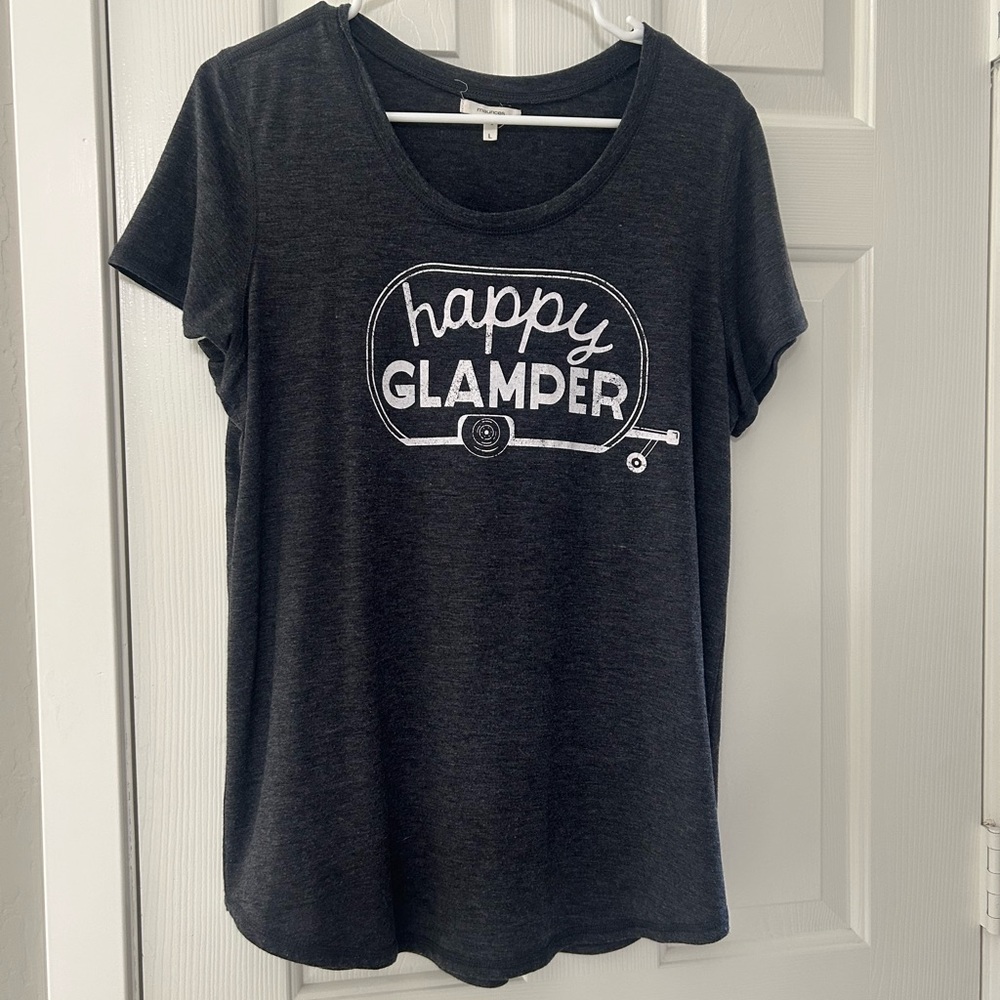 Maurices Happy Glamper Grace Tee, Size Large